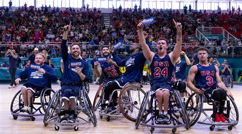 Team USA men's wheelchair basketball opens 2024 Paralympics .